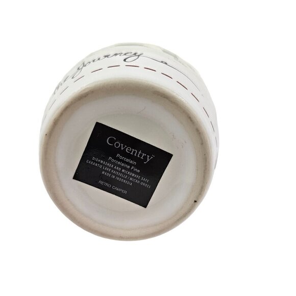 Retro Camper It’s all about the journey Large 18 Oz Porcelain Mug – “A” - Picture 4 of 16